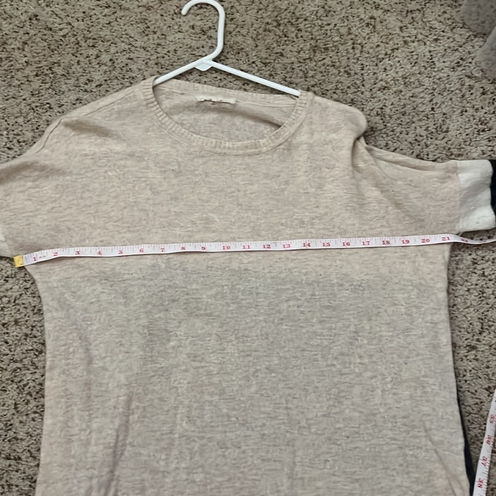 a’reve black tan and white color block long sleeve sweater - Picture 7 of 9